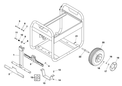 Part Location Diagram of 707688 Briggs and Stratton SUPPORT
